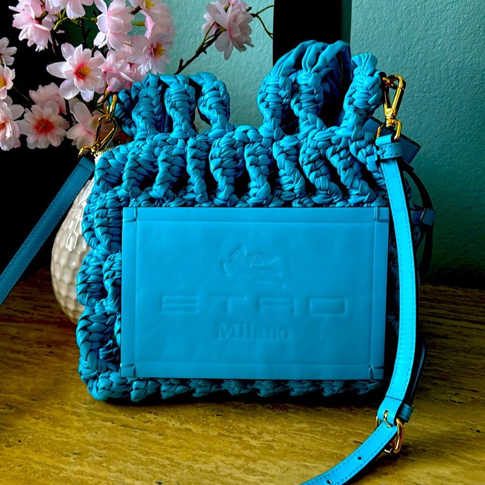 New Etro Leather Crossbody Bag